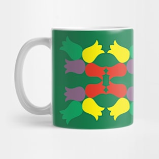 Colored tulips. Mug